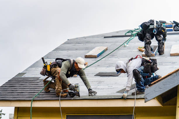 Professional Roofing technician working in Plymouth, CA